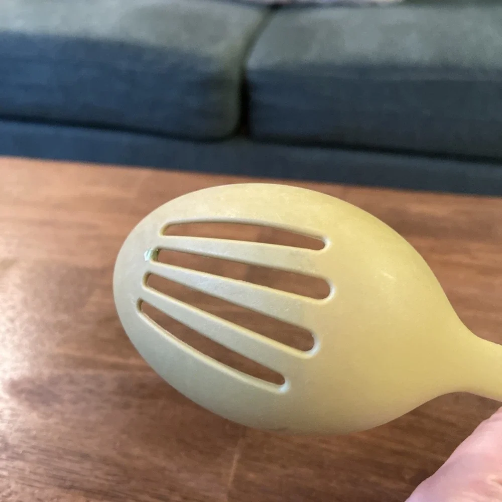 KitchenAid Slotted‎ Spoon Plastic Nylon 14 in Chartreuse Yellow-green